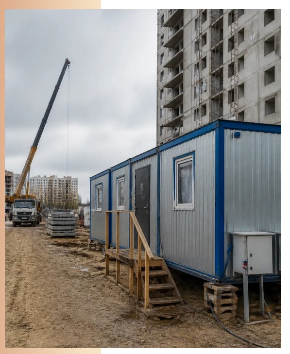 Аренда строительных вагончиков для рабочих в Соли-Илецке